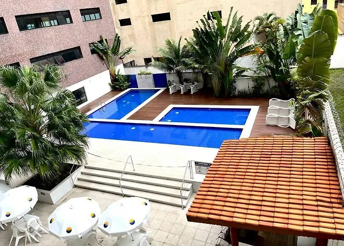 Flat Capitânia Varam com vista para a praia Guarujá
